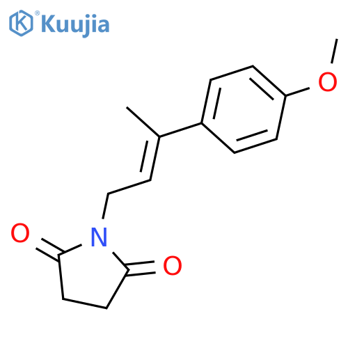 2,5-Pyrrolidinedione, 1-[3-(4-methoxyphenyl)-2-butenyl]- structure