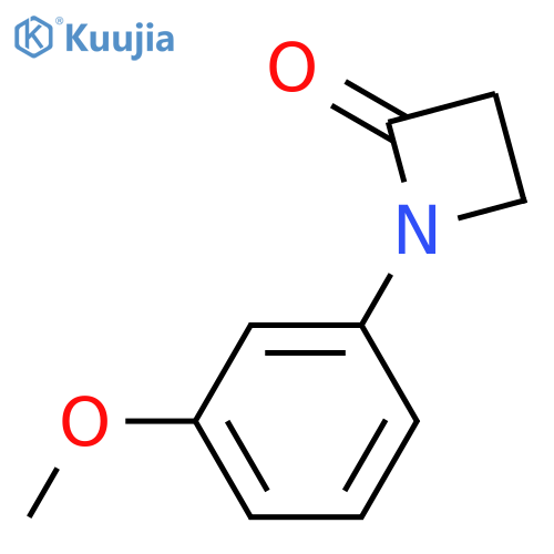 2-Azetidinone, 1-(3-methoxyphenyl)- structure