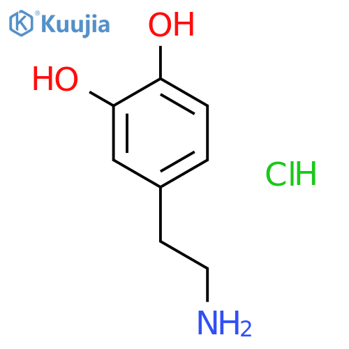 Dopamine hydrochloride structure