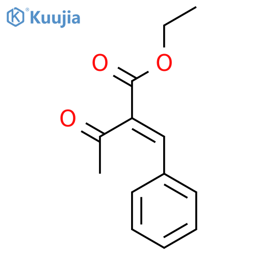 Ethyl alpha-acetylcinnamate structure