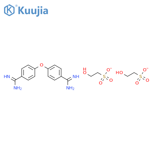 Ethanesulfonic acid, 2-hydroxy-, compd. with 4,4-oxydibenzamidine (2:1) (8CI) structure