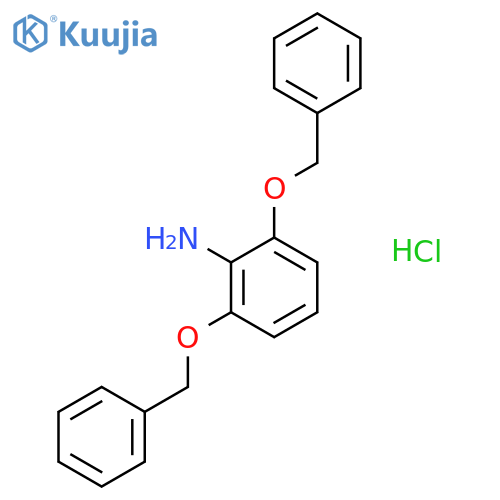 Benzenamine, 2,6-bis(phenylmethoxy)-, hydrochloride structure