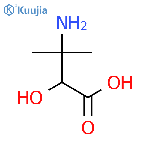 3-amino-2-hydroxy-3-methylbutanoic acid structure