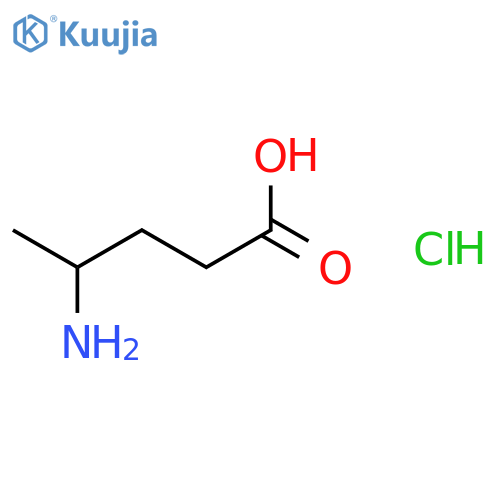 4-aminopentanoic acid hydrochloride structure