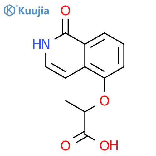 2-(1-oxo-1,2-dihydroisoquinolin-5-yl)oxypropanoic acid structure