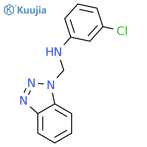 1H-Benzotriazole-1-methanamine, N-(3-chlorophenyl)- structure