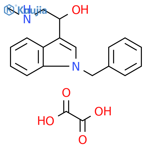 1H-Indole-3-methanol, α-[(methylamino)methyl]-1-(phenylmethyl)-, ethanedioate (1:) structure