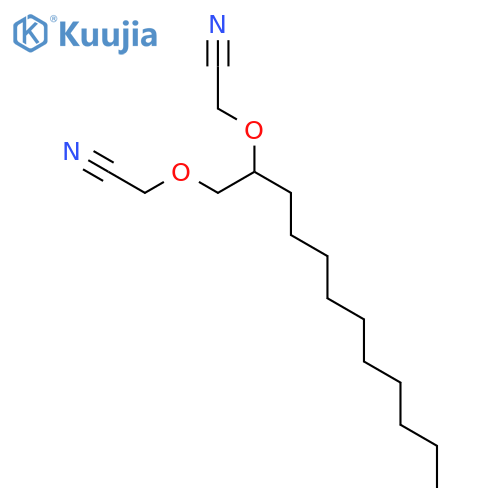 Acetonitrile, 2,2'-[(1-decyl-1,2-ethanediyl)bis(oxy)]bis- structure