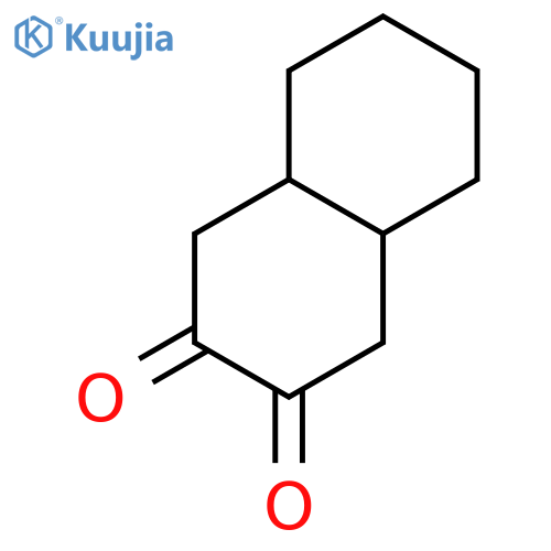 2,3-Naphthalenedione, octahydro-, trans- structure