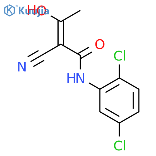 2-Butenamide, 2-cyano-N-(2,5-dichlorophenyl)-3-hydroxy- structure