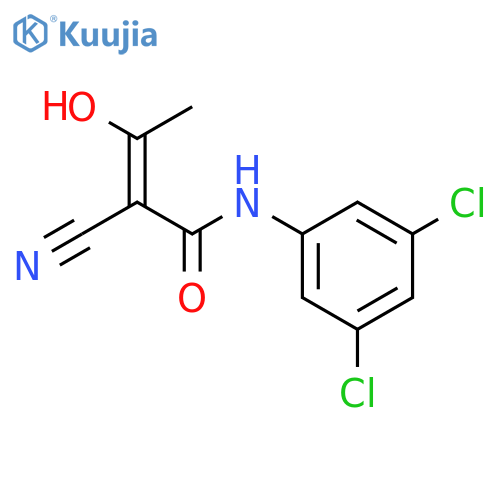 2-Butenamide, 2-cyano-N-(3,5-dichlorophenyl)-3-hydroxy- structure