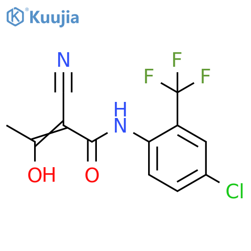 2-Butenamide,N-[4-chloro-2-(trifluoromethyl)phenyl]-2-cyano-3-hydroxy- structure