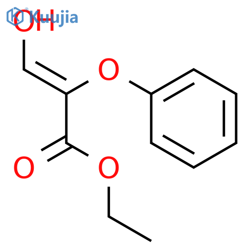 2-Propenoic acid, 3-hydroxy-2-phenoxy-, ethyl ester structure