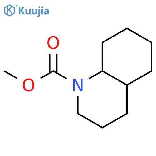 1(2H)-Quinolinecarboxylic acid, octahydro-, methyl ester, trans- structure
