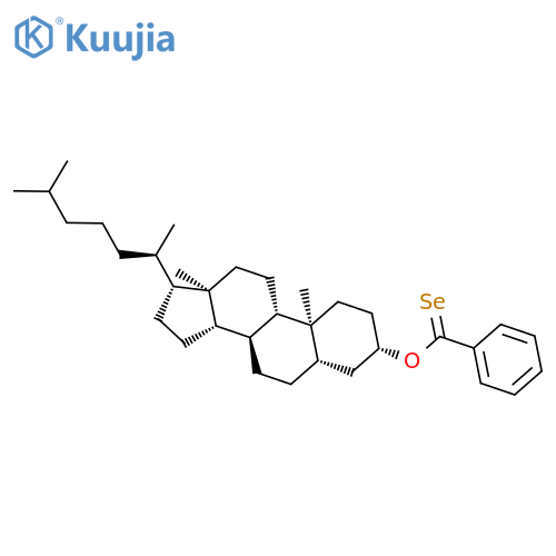 Cholestan-3-ol, benzenecarboselenoate, (3b,5a)- structure