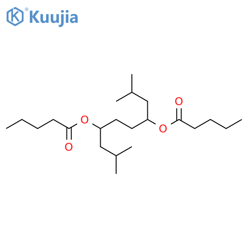 Pentanoic acid, 1,4-bis(2-methylpropyl)-1,4-butanediyl ester structure