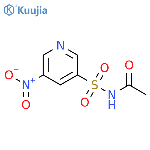 Acetamide, N-[(5-nitro-3-pyridinyl)sulfonyl]- structure