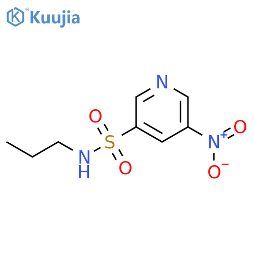 3-Pyridinesulfonamide, 5-nitro-N-propyl- structure