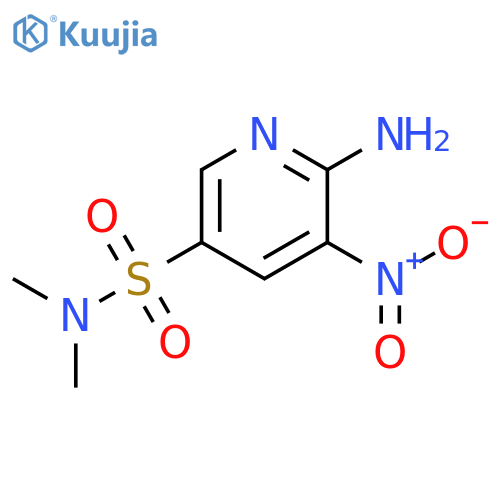 3-Pyridinesulfonamide, 6-amino-N,N-dimethyl-5-nitro- structure