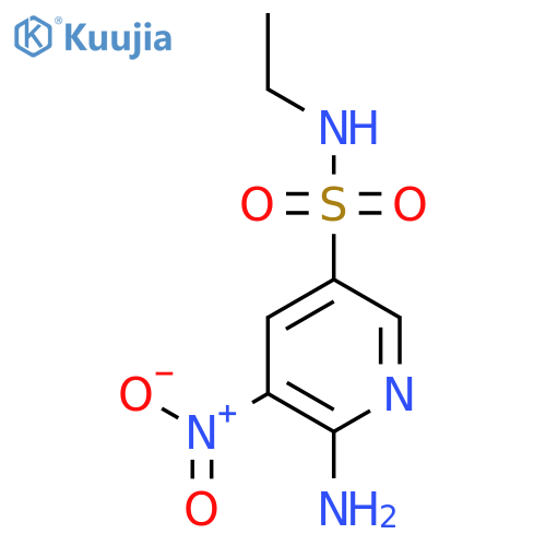 3-Pyridinesulfonamide, 6-amino-N-ethyl-5-nitro- structure