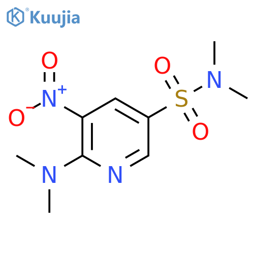3-Pyridinesulfonamide, 6-(dimethylamino)-N,N-dimethyl-5-nitro- structure
