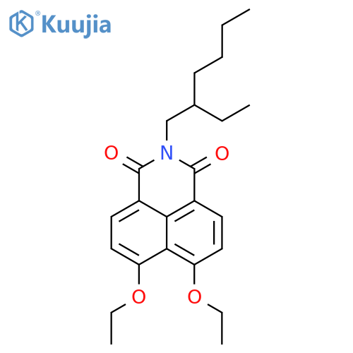 1H-BENZ[DE]ISOQUINOLINE-1,3(2H)-DIONE, 6,7-DIETHOXY-2-(2-ETHYLHEXYL)- structure