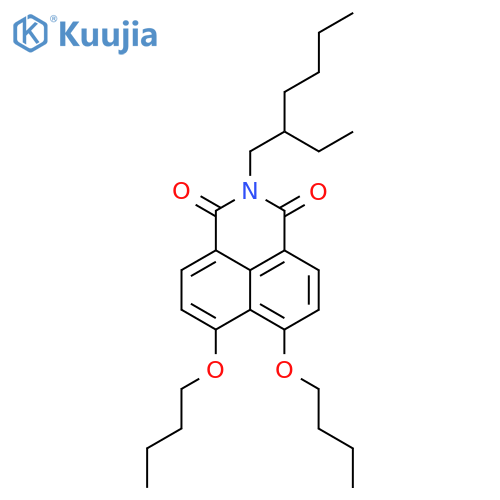 1H-Benz[de]isoquinoline-1,3(2H)-dione, 6,7-dibutoxy-2-(2-ethylhexyl)- structure