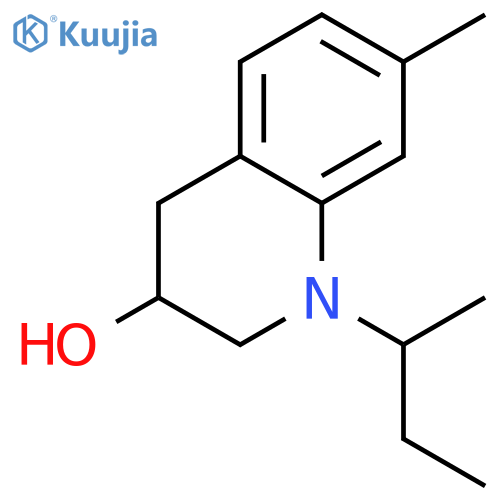 1-sec-butyl-1,2,3,4-tetrahydro-3-hydroxy-7-methylquinoline structure