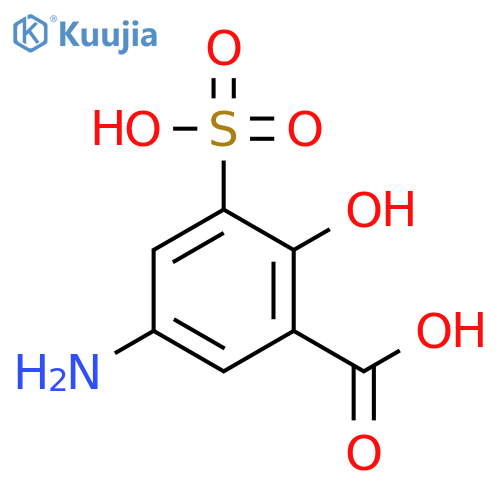 5-AMINO-2-HYDROXY-3-SULFOBENZOIC ACID structure
