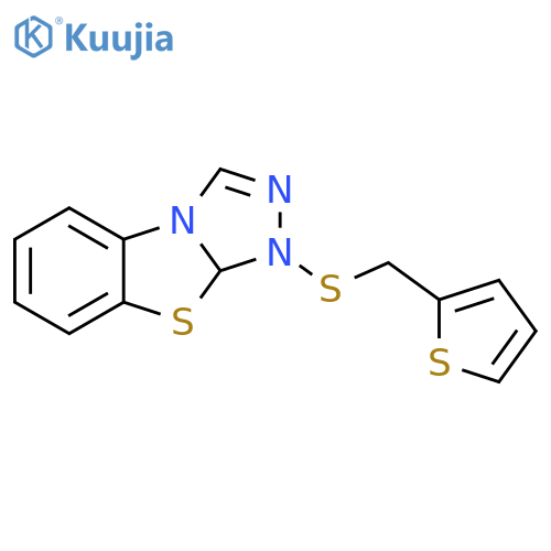 3-{[(thiophen-2-yl)methyl]sulfanyl}-7-thia-2,4,5-triazatricyclo[6.4.0.0^{2,6}]dodeca-1(8),3,5,9,11-pentaene structure