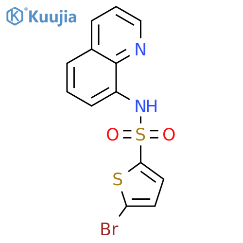 5-Bromo-N-quinolin-8-ylthiophene-2-sulfonamide structure