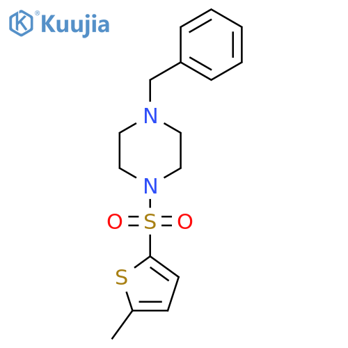 1-benzyl-4-(5-methylthiophen-2-yl)sulfonylpiperazine structure