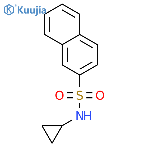 N-cyclopropylnaphthalene-2-sulfonamide structure