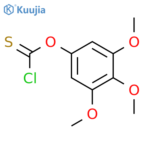 Carbonochloridothioic acid, O-(3,4,5-trimethoxyphenyl) ester structure