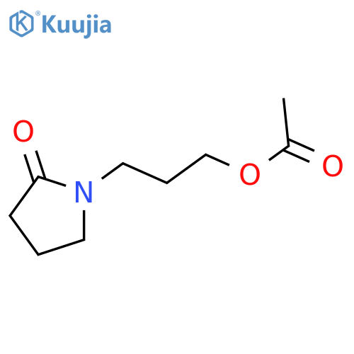 2-Pyrrolidinone, 1-[3-(acetyloxy)propyl]- structure