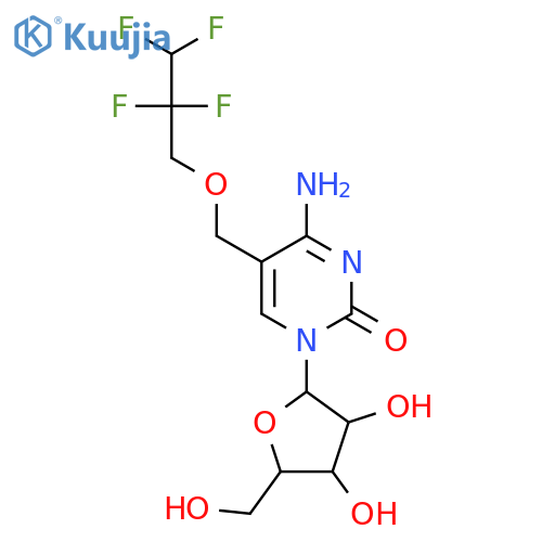 Cytidine, 5-[(2,2,3,3-tetrafluoropropoxy)methyl]- structure