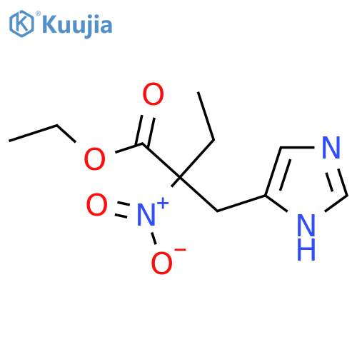 1H-Imidazole-5-propanoic acid, α-ethyl-α-nitro-, ethyl ester structure