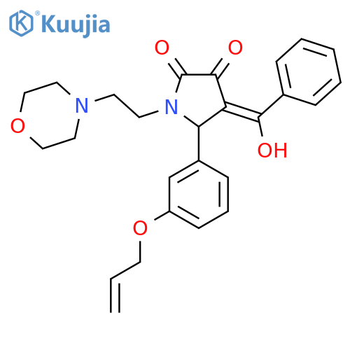 4-benzoyl-3-hydroxy-1-2-(morpholin-4-yl)ethyl-5-3-(prop-2-en-1-yloxy)phenyl-2,5-dihydro-1H-pyrrol-2-one structure