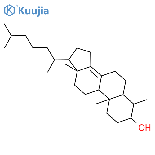 4-methylcholest-8(14)-en-3-ol structure
