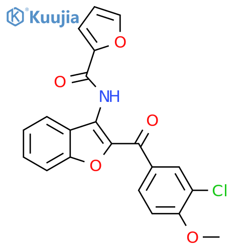 N-[2-(3-chloro-4-methoxybenzoyl)-1-benzofuran-3-yl]furan-2-carboxamide structure