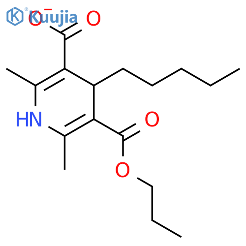 3,5-PYRIDINEDICARBOXYLIC ACID, 1,4-DIHYDRO-2,6-DIMETHYL-4-PENTYL-, ETHYLMETHYL ESTER structure