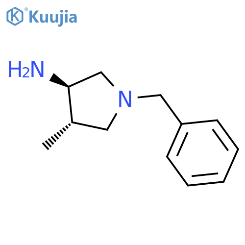 3-Pyrrolidinamine, 4-methyl-1-(phenylmethyl)-, (3R,4S)- structure