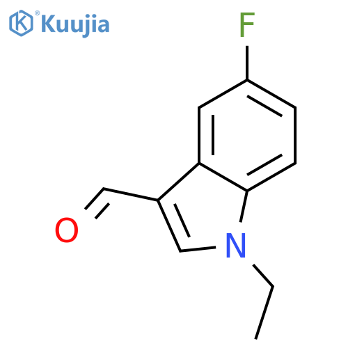 1-Ethyl-5-fluoro-1H-indole-3-carbaldehyde structure