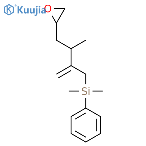 Silane, dimethyl(3-methyl-2-methylene-4-oxiranylbutyl)phenyl- structure