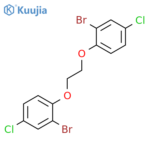 Benzene, 1,1'-[1,2-ethanediylbis(oxy)]bis[2-bromo-4-chloro- structure