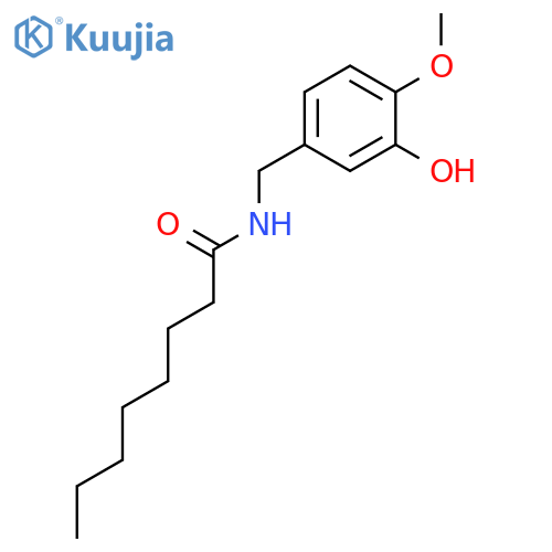 Octanamide, N-[(3-hydroxy-4-methoxyphenyl)methyl]- structure