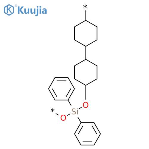 Poly[oxy(diphenylsilylene)oxy[1,1'-bicyclohexyl]-4,4'-diyl] structure