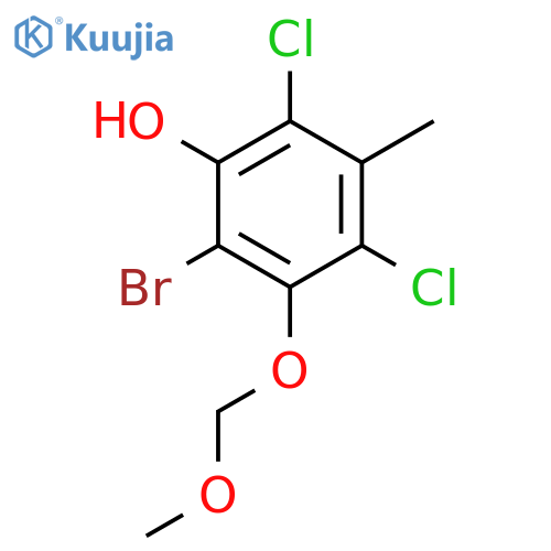 Phenol, 2-bromo-4,6-dichloro-3-(methoxymethoxy)-5-methyl- structure