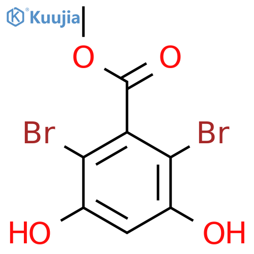 Methyl 2,6-dibromo-3,5-dihydroxybenzoate structure