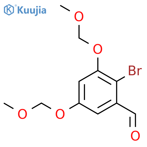 Benzaldehyde, 2-bromo-3,5-bis(methoxymethoxy)- structure